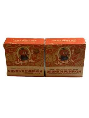 Dr. Squatch Limited Edition Drunk'n Pumpkin Men's Natural Bar Soap 5 oz (2 Pack)